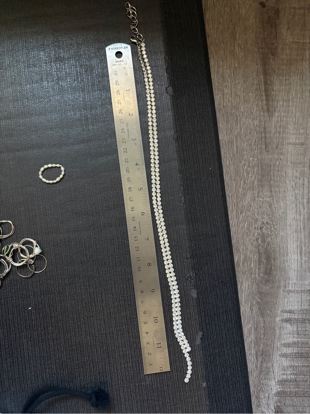 Vintage Diamond lariat Silver-Tone Crystal Tennis Necklace - Women's Jewelry